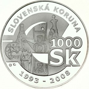 Slovakia 1000 Korun 2008 Farewell To The Slovak Koruna