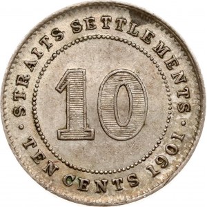 Straits Settlements 10 Cents 1901