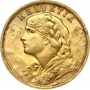 Switzerland 20 Francs 1935L-B