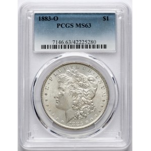 USA Morgan Dollar 1883 O PCGS MS 63