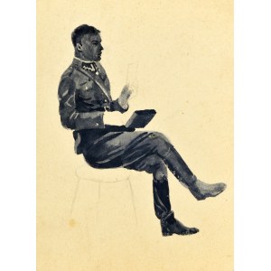 Ludwik MACIĄG (1920-2007), Szkic oficera