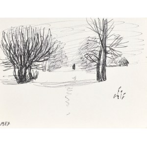 Ludwik MACIĄG (1920-2007), Droga w lesie