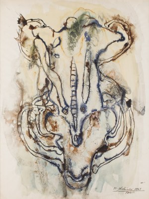 Marek Oberländer (1922 Szczerzec koło Lwowa - 1978 Nicea), Bez tytułu, 1963
