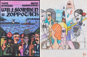 Andrzej Krajewski \ Andre de Krayewski (1933 Poznań - 2018 Newark), Projekt plakatu do filmu 