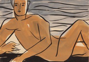 Monika Piwowarska (1914 Orenburg, Rosja - 2006 Warszawa), Amant na plaży