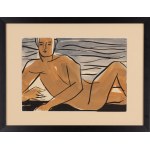 Monika Piwowarska (1914 Orenburg, Russia - 2006 Warsaw), Amant on the beach
