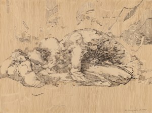 Zbysław Marek Maciejewski (1946 Pohulanka - 1999 Kraków), Akt męski, 1977