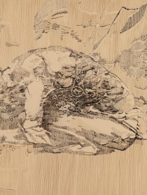 Zbysław Marek Maciejewski (1946 Pohulanka - 1999 Kraków), Akt męski, 1977