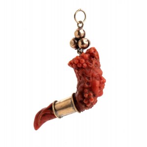 Coral horn with Bacchus