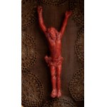 Coral crucifix with theca