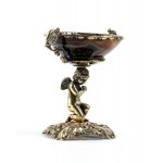 Solid silver agate chalice