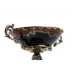 Solid silver agate chalice