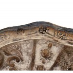 Haliotis shell on solid silver base