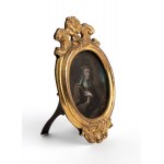 Portrait of Saint Rita on copper