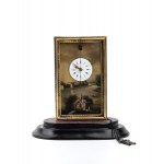 Table clock with glass dome