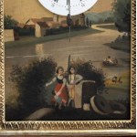 Table clock with glass dome