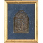 A Russian bronze travel icon
