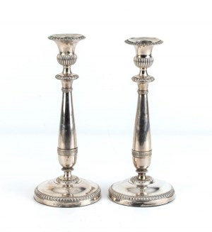 Panizza Tommaso, Panizza Tommaso A pair of Italian silver candlesticks