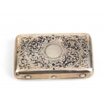 A Russian silver and niello snuff box