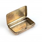 A Russian silver and niello snuff box