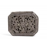 Two solid silver boxes