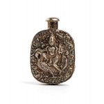 Indian solid silver snuff bottle