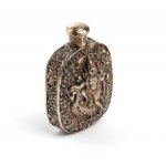 Indian solid silver snuff bottle