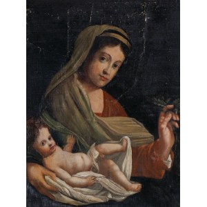 MADONNA Z DZIECIĄTKIEM, XIX w.