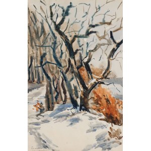 Tibor CZORBA (CSORBA), OSZRONIONE DRZEWA ZIMĄ, 1958