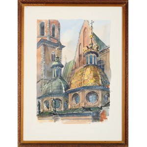 Wiktor PAWLIKOWSKI (1923-1982), Katedra na Wawelu - kaplica Zygmuntowska z cyklu Stary Kraków