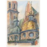 Wiktor PAWLIKOWSKI (1923-1982), Katedra na Wawelu - kaplica Zygmuntowska z cyklu Stary Kraków