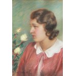 Stanisław GÓRSKI (1887-1955), Kobieta z kwiatami róży