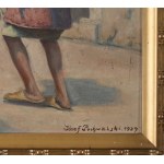 Józef Mikołaj POCHWALSKI (1888-1963), Scena orientalna - powrót od studni (1929)