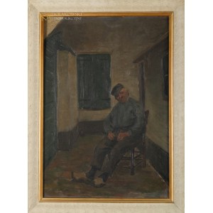 Mieczysław REYZNER (1861-1941), Stary rybak z fajką (1913)