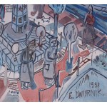 Edward DWURNIK (1943-2018), Rymanów (1990) z cyklu Podróże autostopem