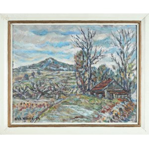 Henryk WÓJCIK (1920-2009), Pejzaż ze wzgórzem (1984)