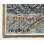 Henryk WÓJCIK (1920-2009), Pejzaż ze wzgórzem (1984)