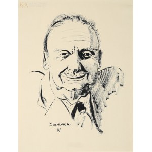 Andrzej ŁEPKOWSKI (1925-2015), Portret Stefana Kisielewskiego (1991)