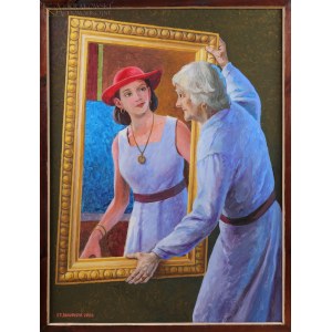 Stanisław JAKUBCZYK (1916-2019), Zwierciadło - przemijanie (2004)