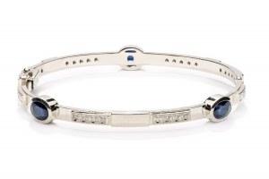 Bracelet with sapphires and diamonds early 21st century.