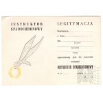 PRL Legitymacja Odznaki Instruktora Spadochronowego - Inblanco