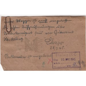 WWII Note From Stalag IX C - March 1945