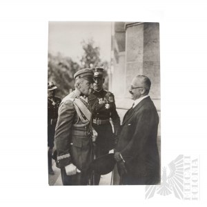 IIRP-Marschall Józef Piłsudski bei einem Besuch im Königreich Rumänien