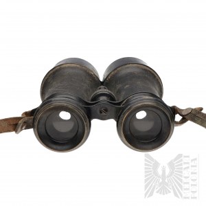 WWI French? Artillery Binoculars with Strap and Leather Case