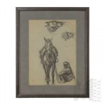 Richard Prauss (1902-1955) - Ensemble de 3 dessins au crayon