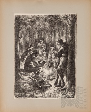 Autolitografii Artystów Legionistów 1935 - Kazimierz Dzieliński “Braterstwo Ognia”Jan Kazimierz DZIELIŃSKI (1894-1955), Braterstwo ognia, 1934
