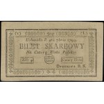 4 Polish zlotys, 4.09.1794; 1L series, reversed facsimiles....
