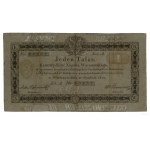 1 tolar, 1.12.1810; série A, číslování 63957, signatura co...