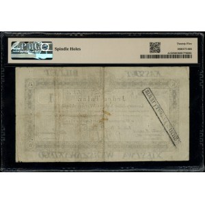 1 talar, 1.12.1810; seria A, numeracja 5282, podpis kom...