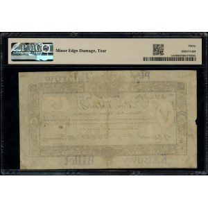 5 talarów, 1.12.1810; seria C, numeracja 59851; podpis ...